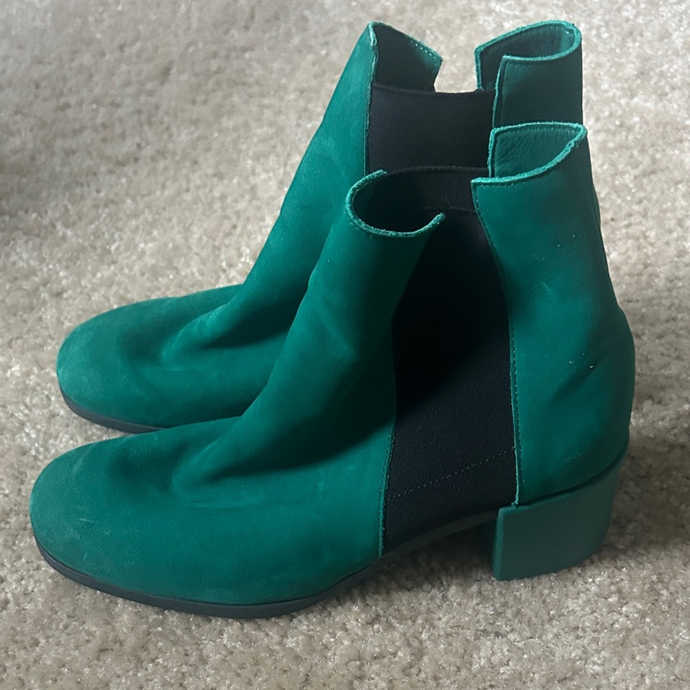 ARCHE Emerald Green Ankle suede Boots Sz 40